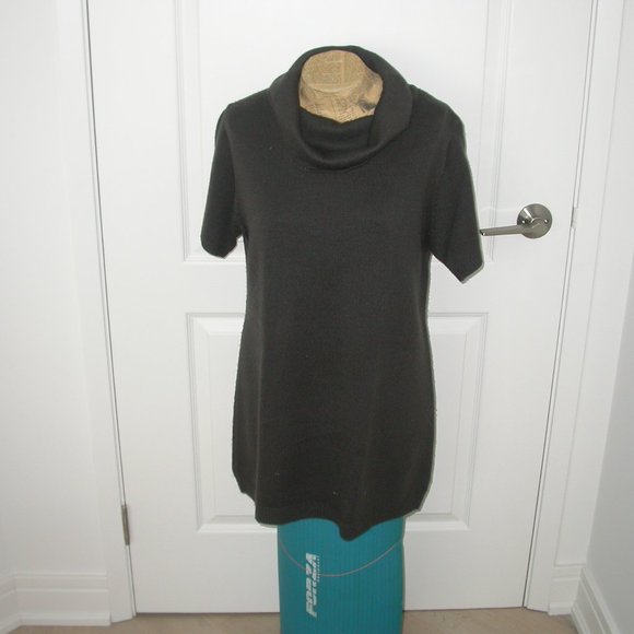 Soft Brown Short Sleeved Sweater/Tunic - Picture 1 of 3